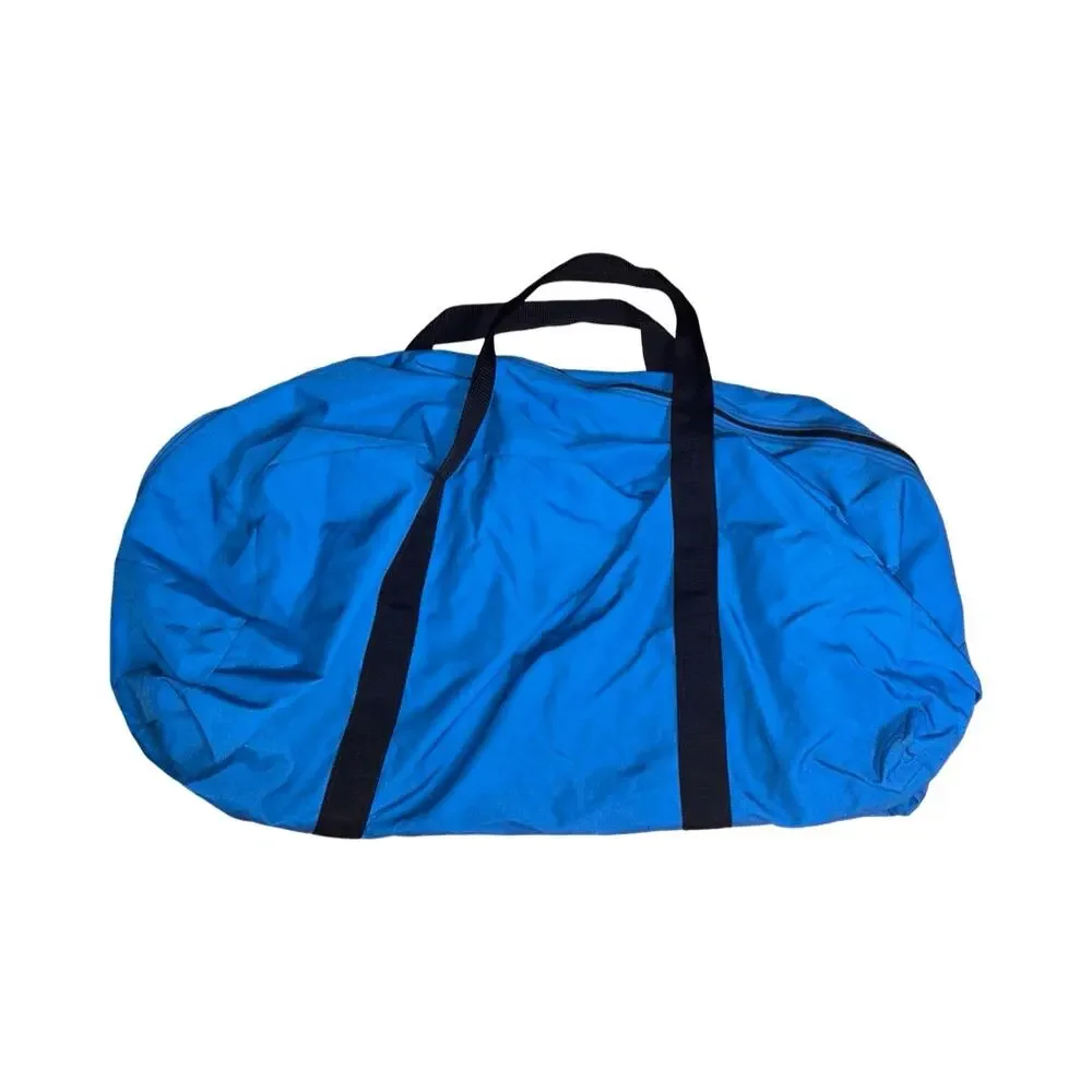Vintage CAMP INN Blue Nylon EXTRA LARGE OVERSIZED Duffle Bag